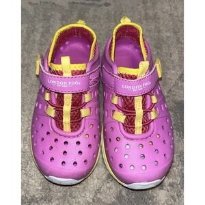 London Fog Mudpuppies Pool to‎ Play Sneakers Pink Water Shoes Toddler Girls Sz 8